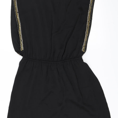 H&M Womens Black   Skater Dress  Size 36