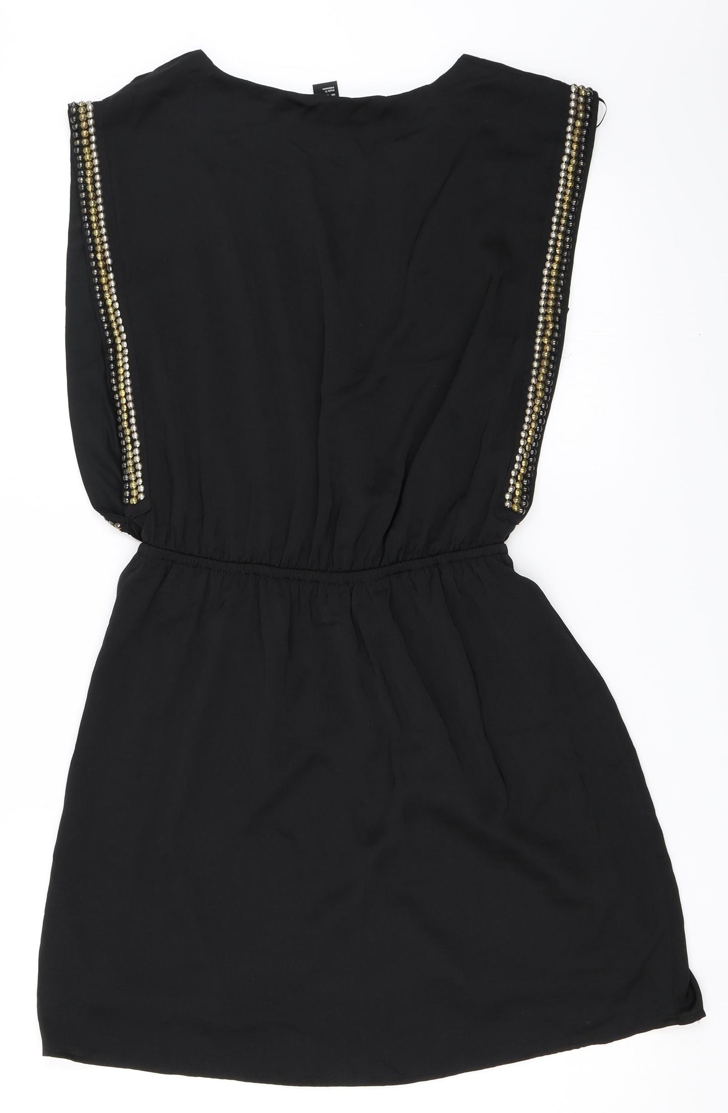 H&M Womens Black   Skater Dress  Size 36
