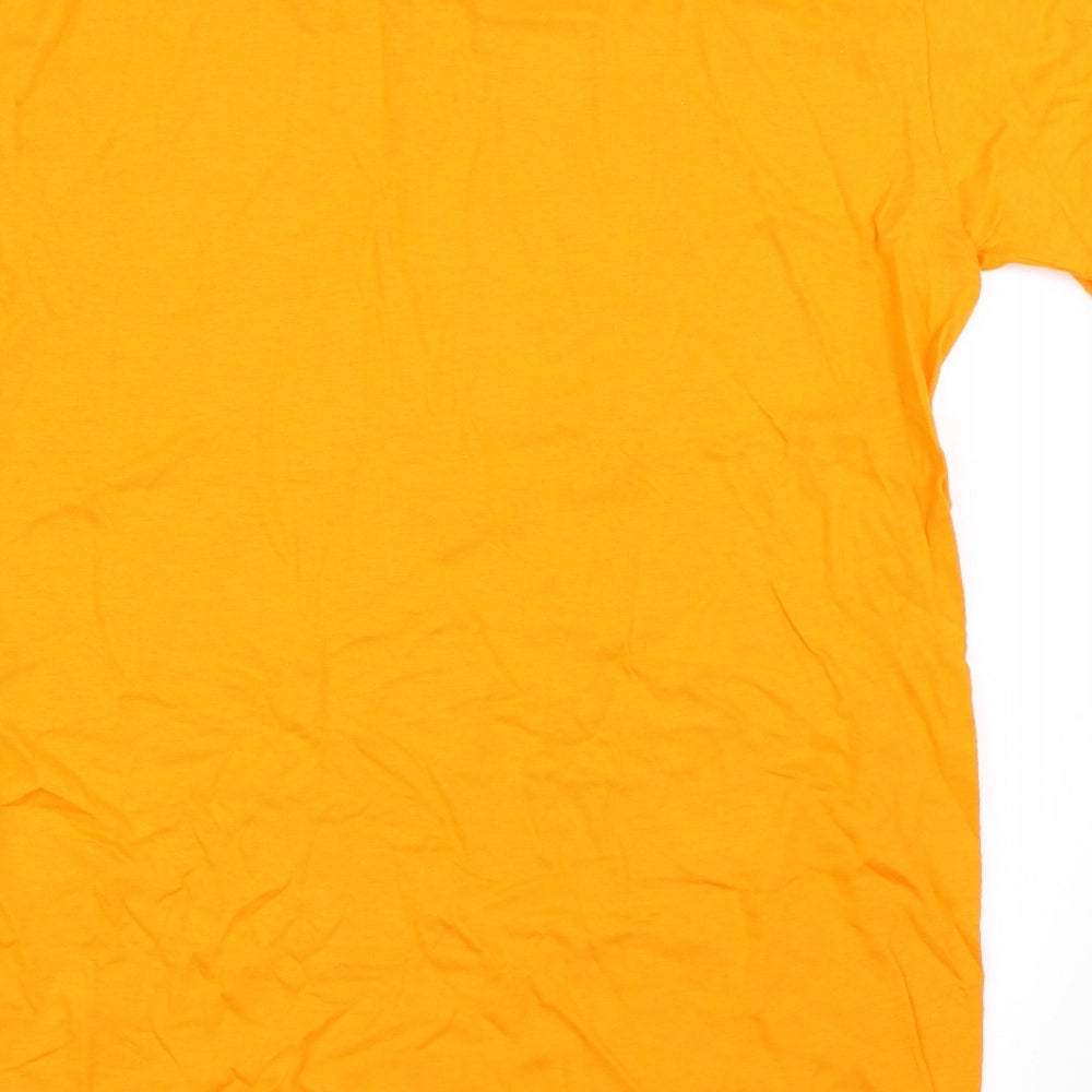 Boohoo Womens Orange   Basic T-Shirt Size S