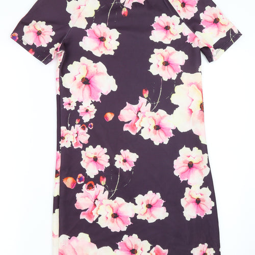 Only Womens Purple Floral  Shift  Size XS