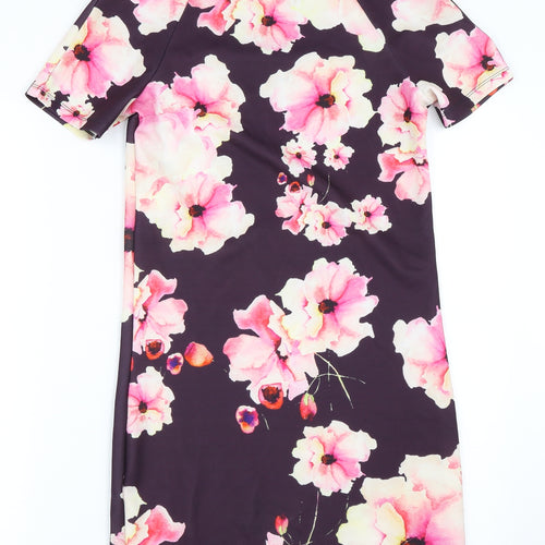 Only Womens Purple Floral  Shift  Size XS