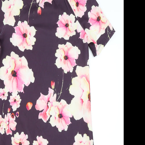Only Womens Purple Floral  Shift  Size XS