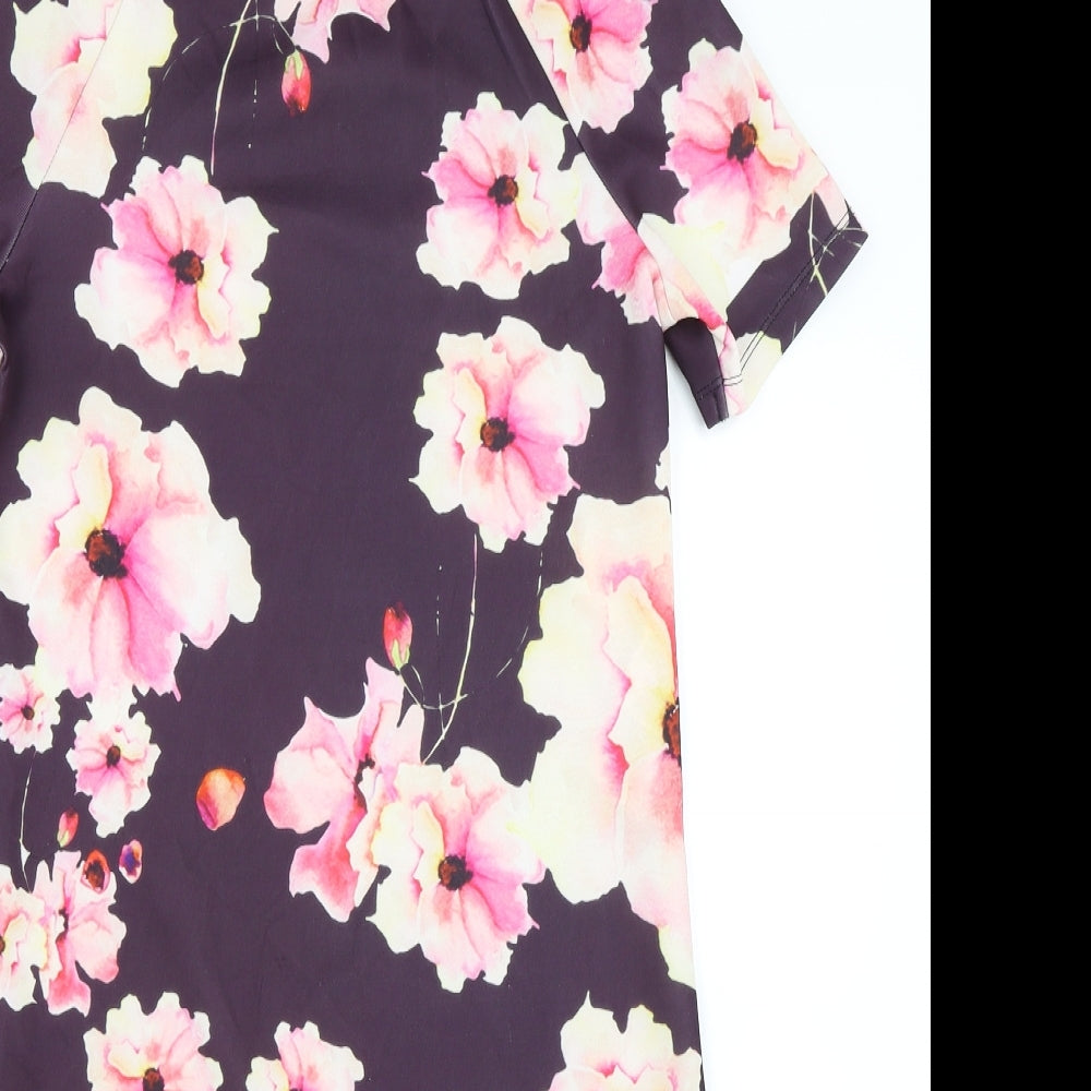 Only Womens Purple Floral  Shift  Size XS