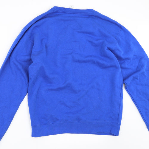 Lane Seven Mens Blue   Pullover Sweatshirt Size S  - plastic kills