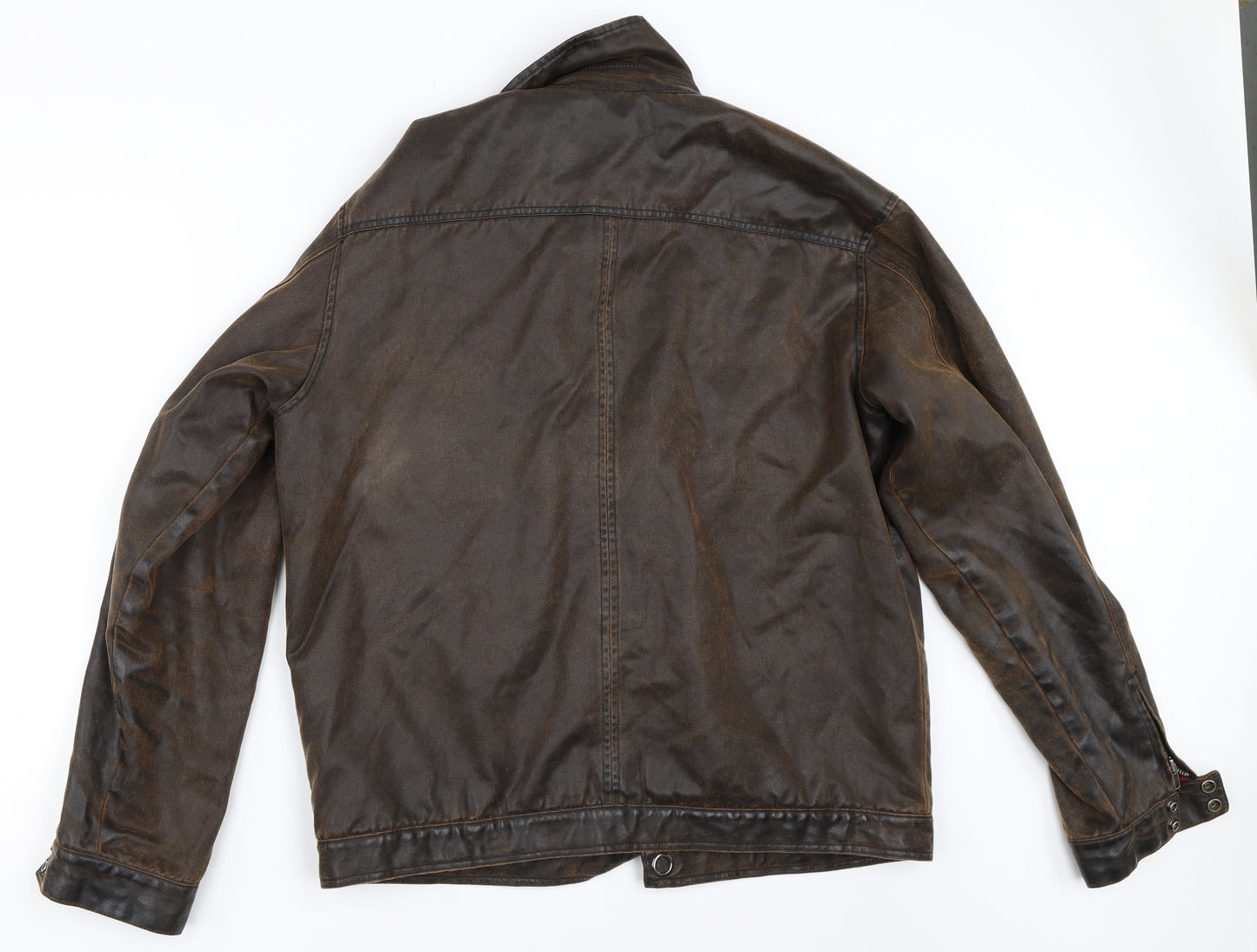 NEXT Mens Brown   Biker Coat Size L