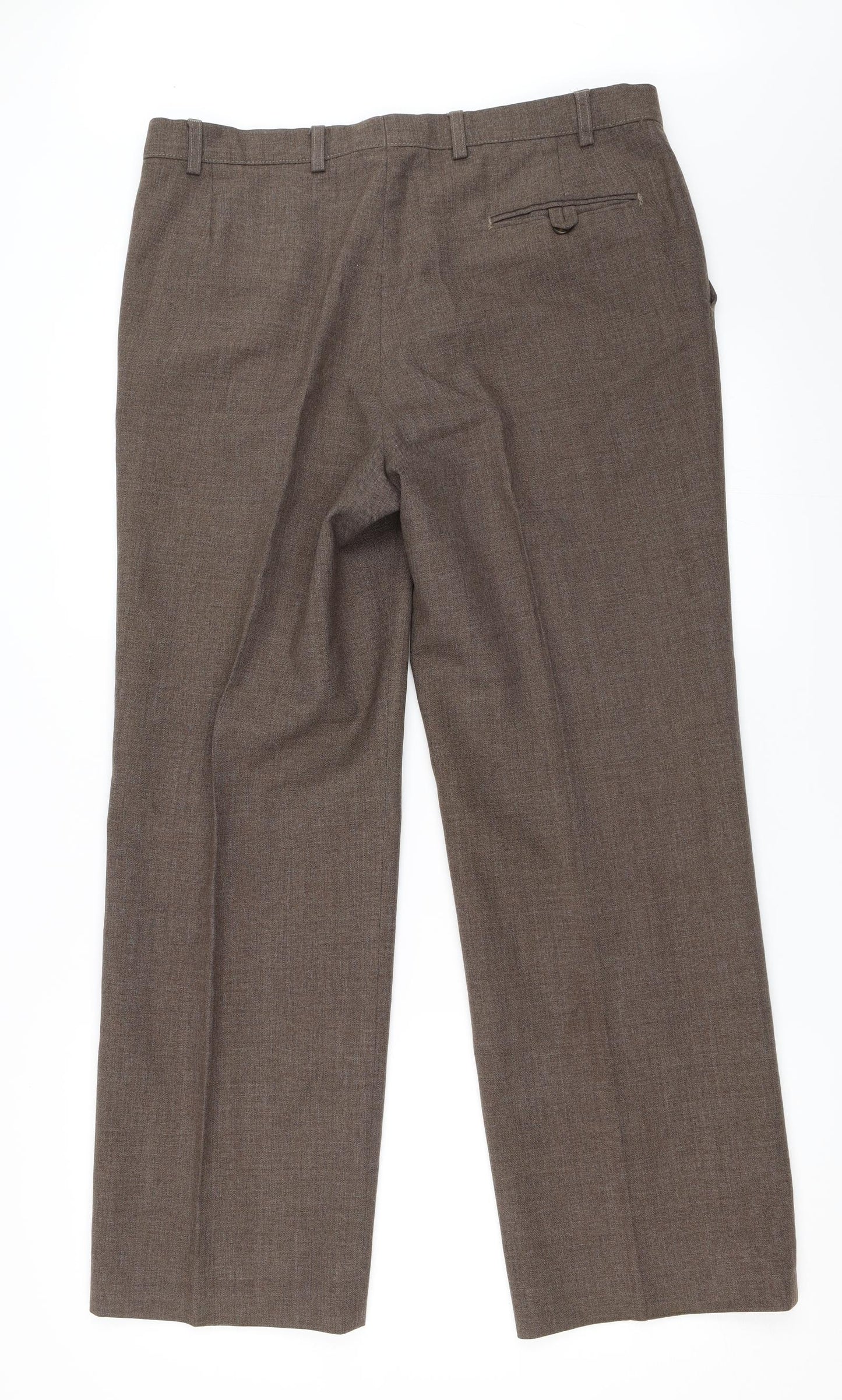 St Michael Mens Brown   Trousers  Size 36 in L31 in