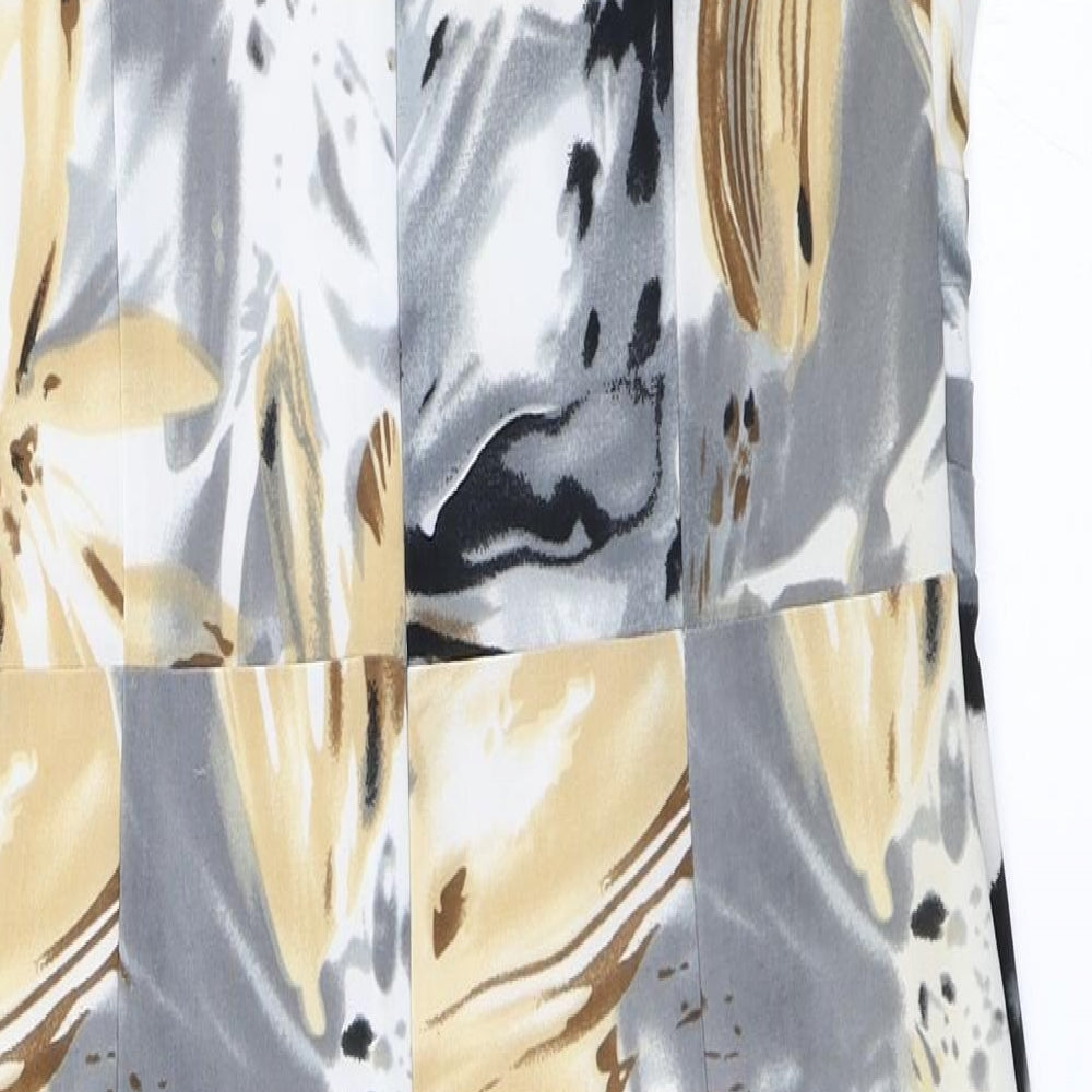 Reflections Womens Beige Floral  Pencil Dress  Size 12