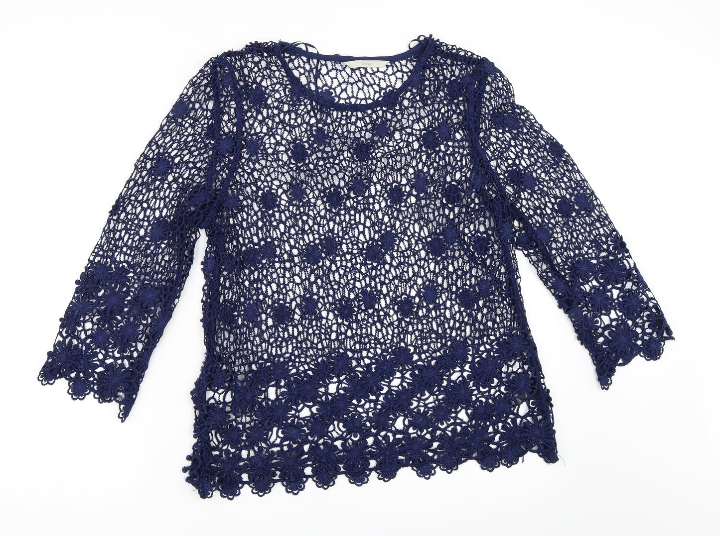 George Womens Blue   Basic Blouse Size 8