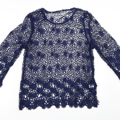 George Womens Blue   Basic Blouse Size 8