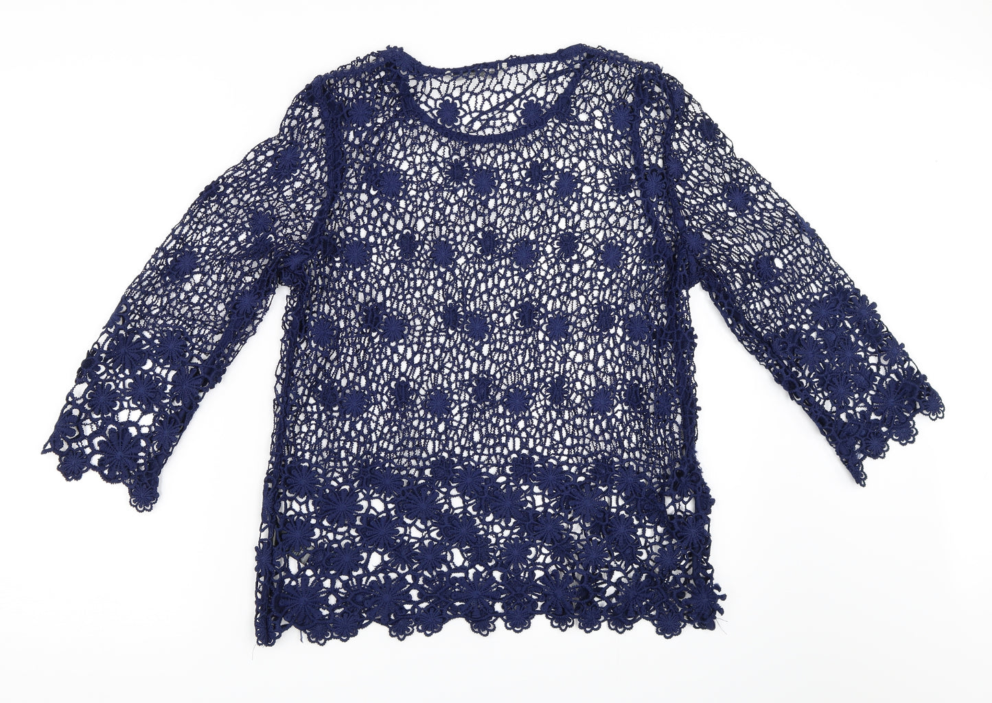 George Womens Blue   Basic Blouse Size 8