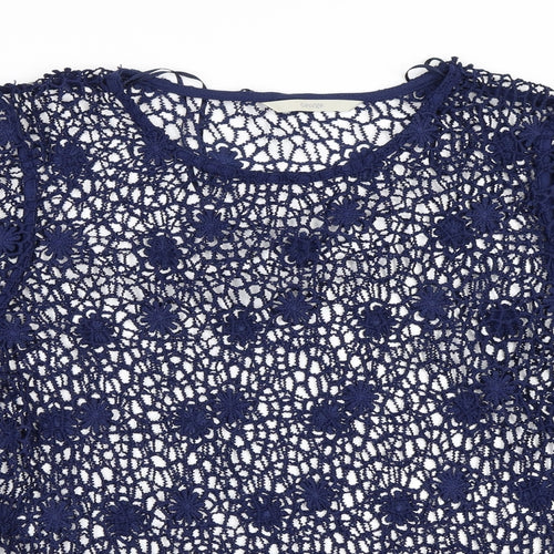 George Womens Blue   Basic Blouse Size 8