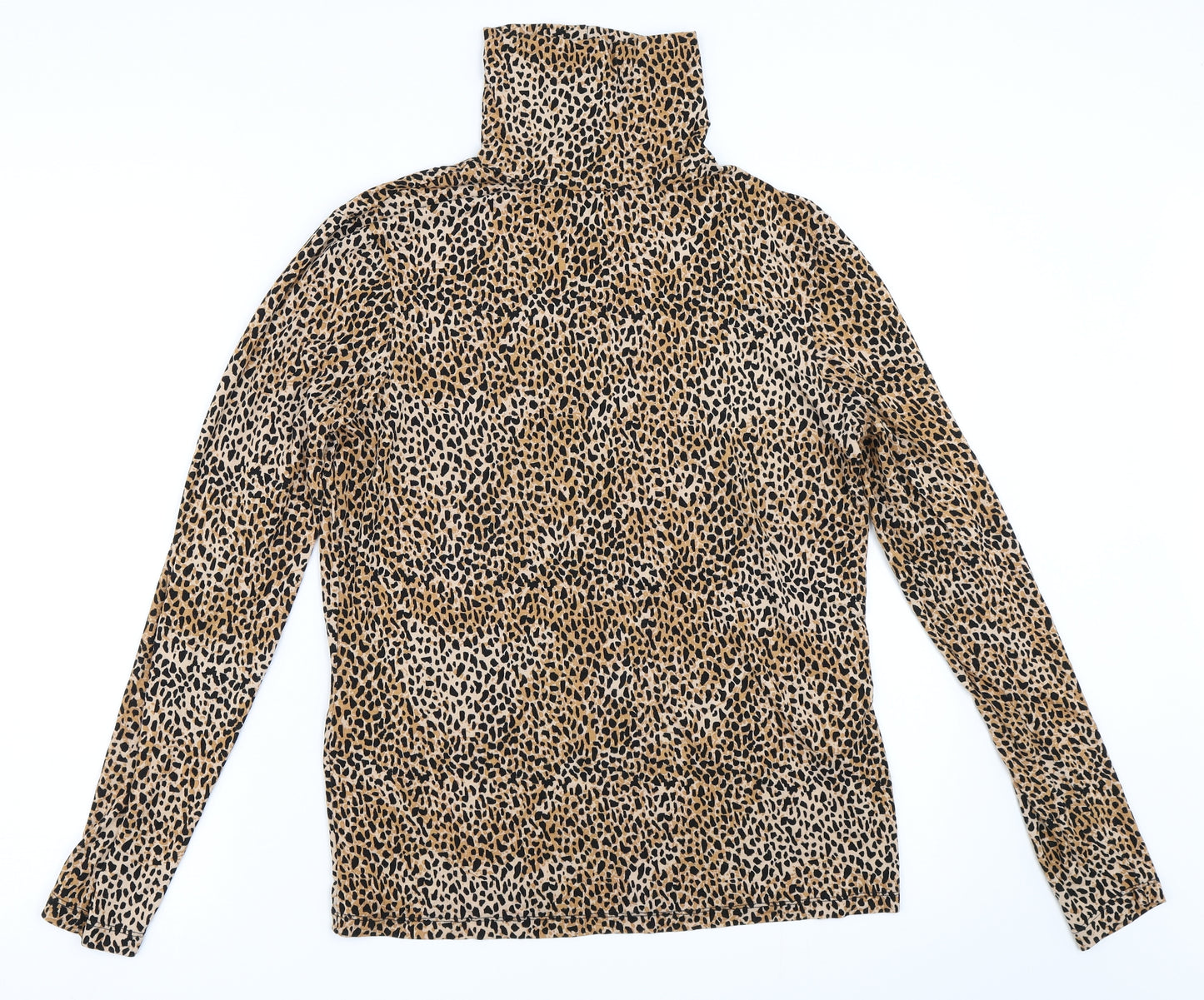 Dorothy Perkins Womens Beige Animal Print  Basic T-Shirt Size 16  - Leopard print