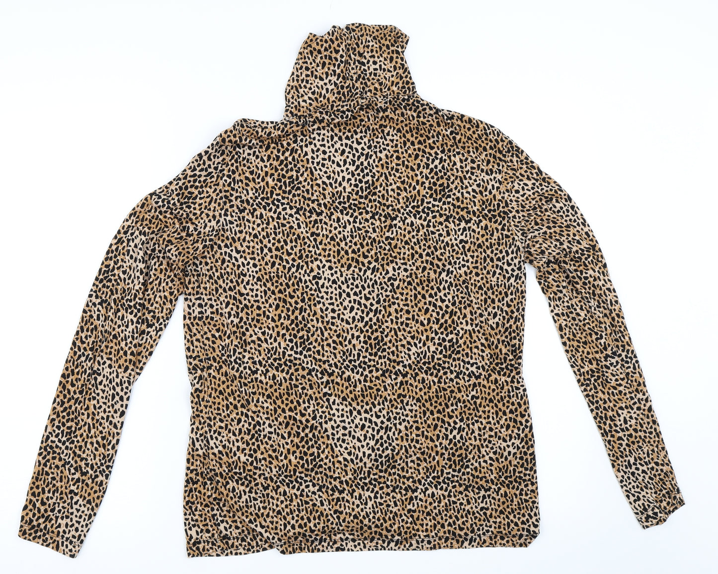 Dorothy Perkins Womens Beige Animal Print  Basic T-Shirt Size 16  - Leopard print