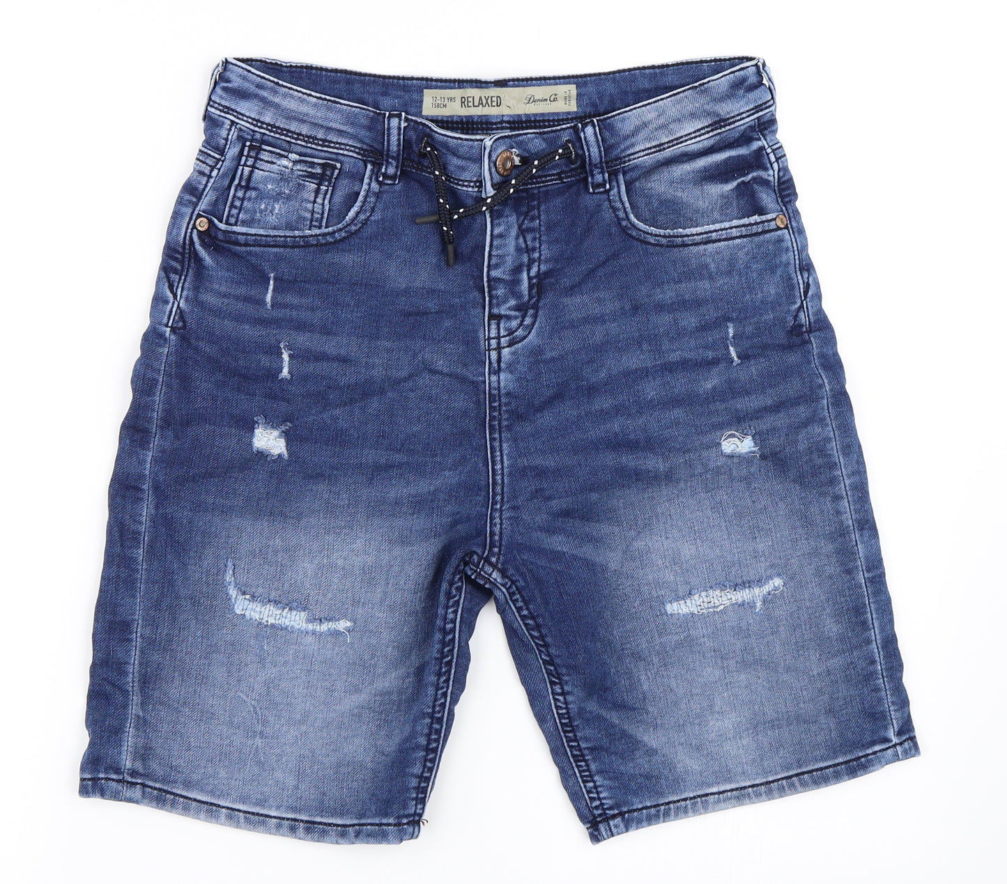 Primark Boys Blue  Denim Bermuda Shorts Size 12-13 Years