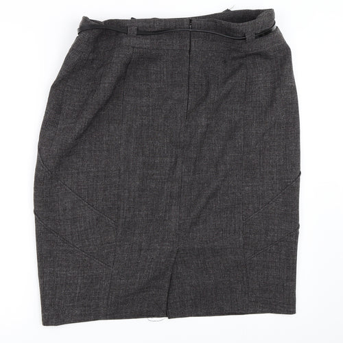 Papaya Womens Grey   Straight & Pencil Skirt Size 16