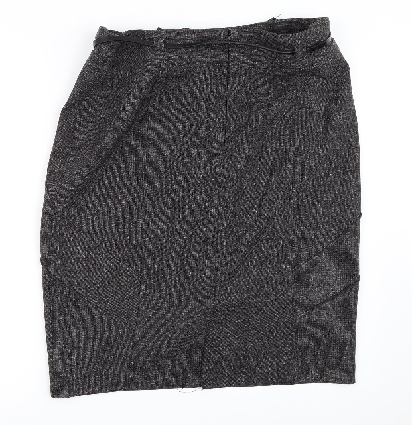 Papaya Womens Grey   Straight & Pencil Skirt Size 16