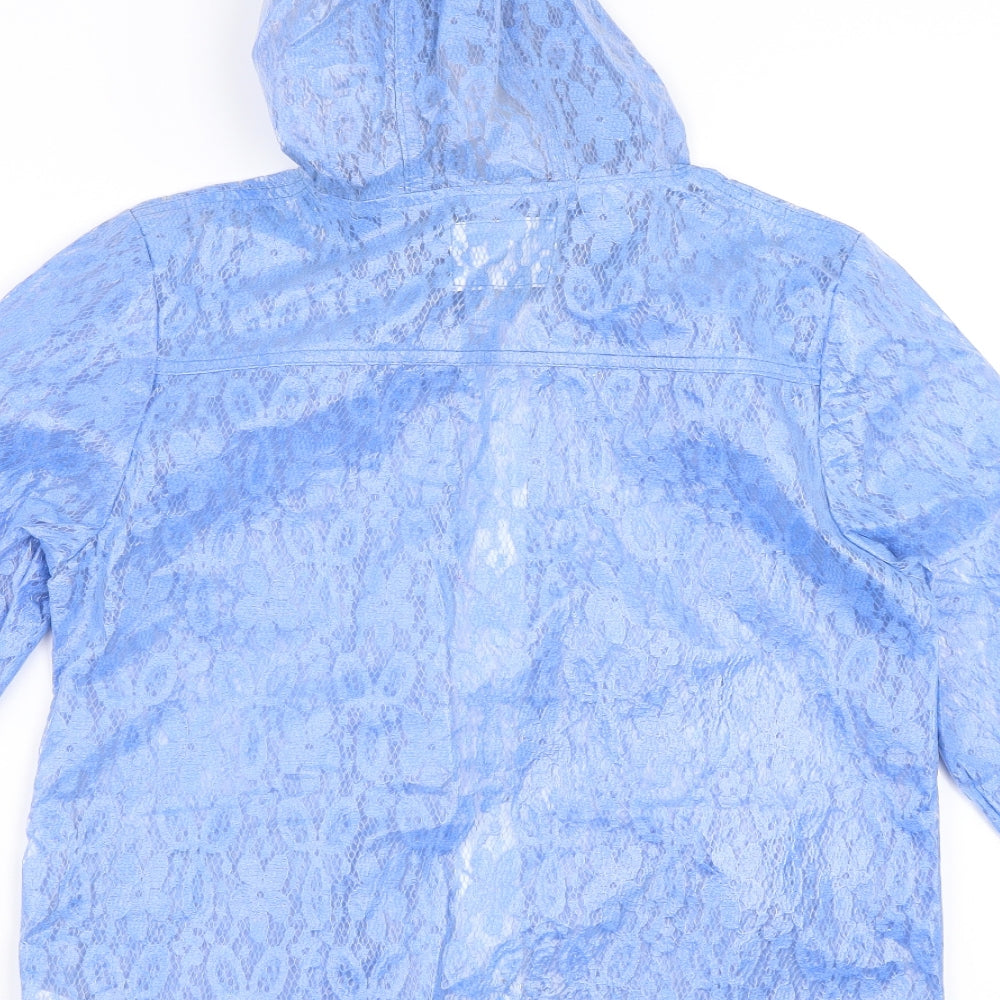 YD Girls Blue   Rain Coat Coat Size 9-10 Years