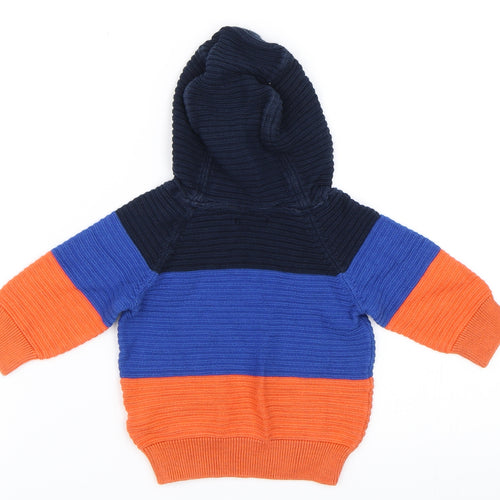 NEXT Boys Blue Colourblock  Pullover Jumper Size 3-6 Months