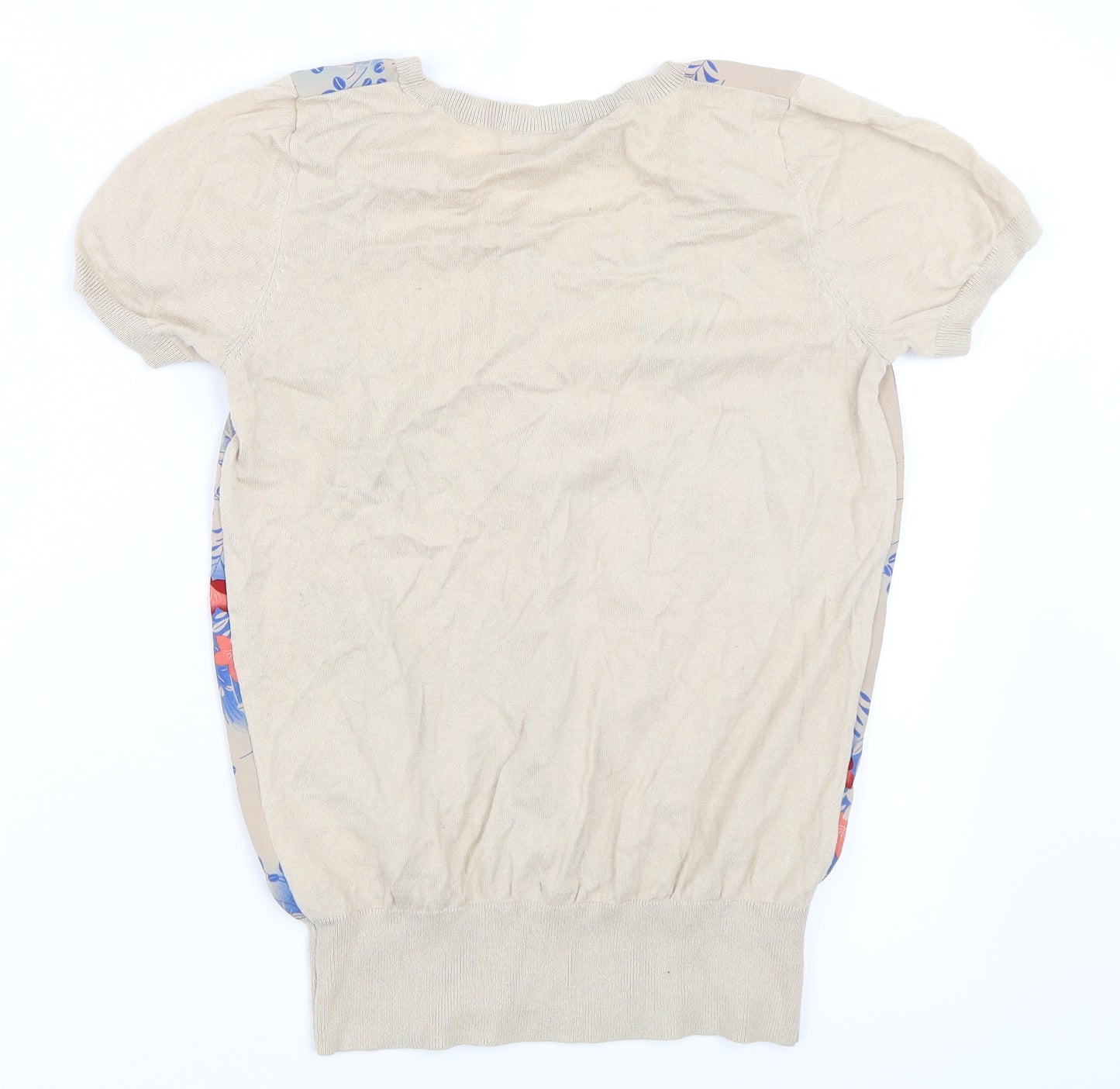 Oasis Womens Beige   Basic T-Shirt Size XS