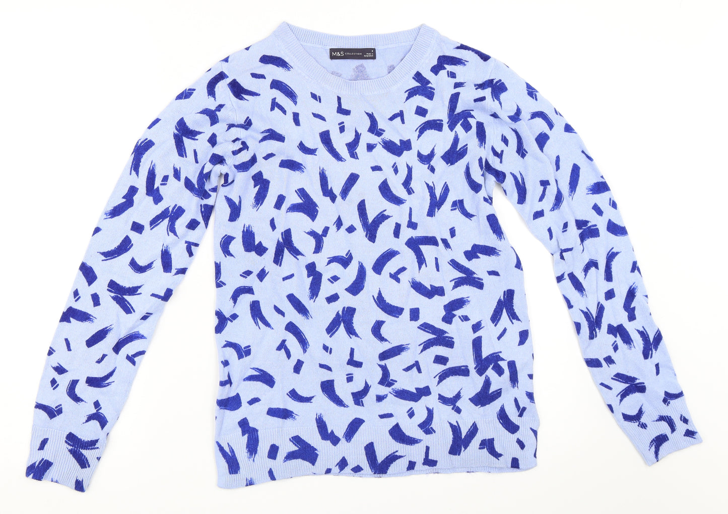Marks and Spencer Womens Blue   Pullover Jumper Size 8