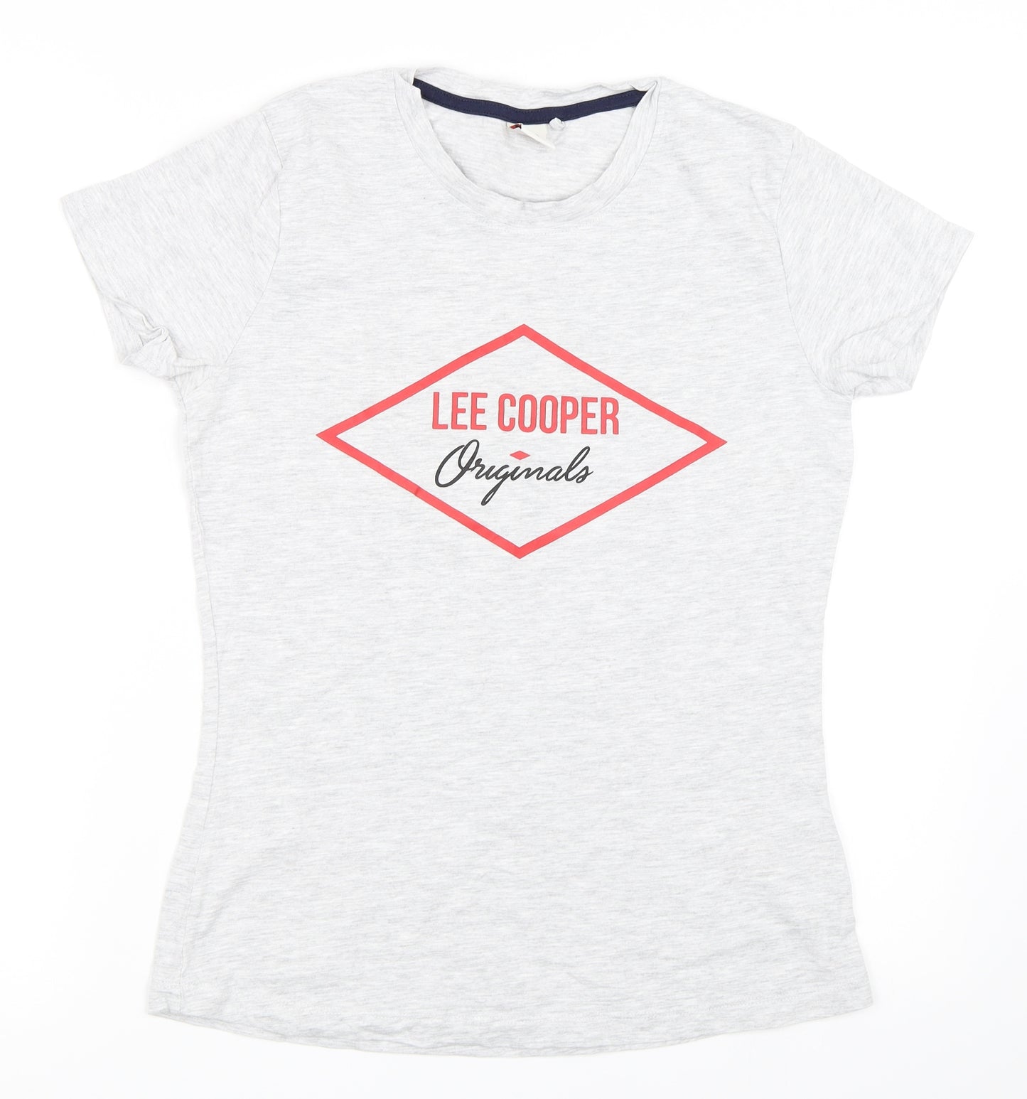 Lee Cooper Womens Grey   Basic T-Shirt Size 10