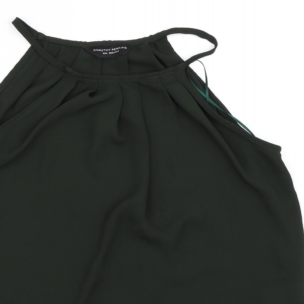Dorothy Perkins Womens Green   Basic Blouse Size 8