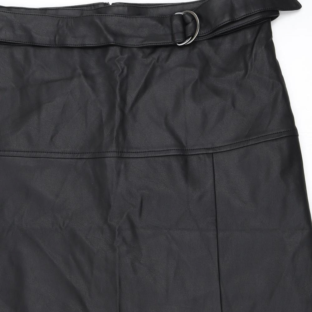 TU Womens Black   A-Line Skirt Size 16