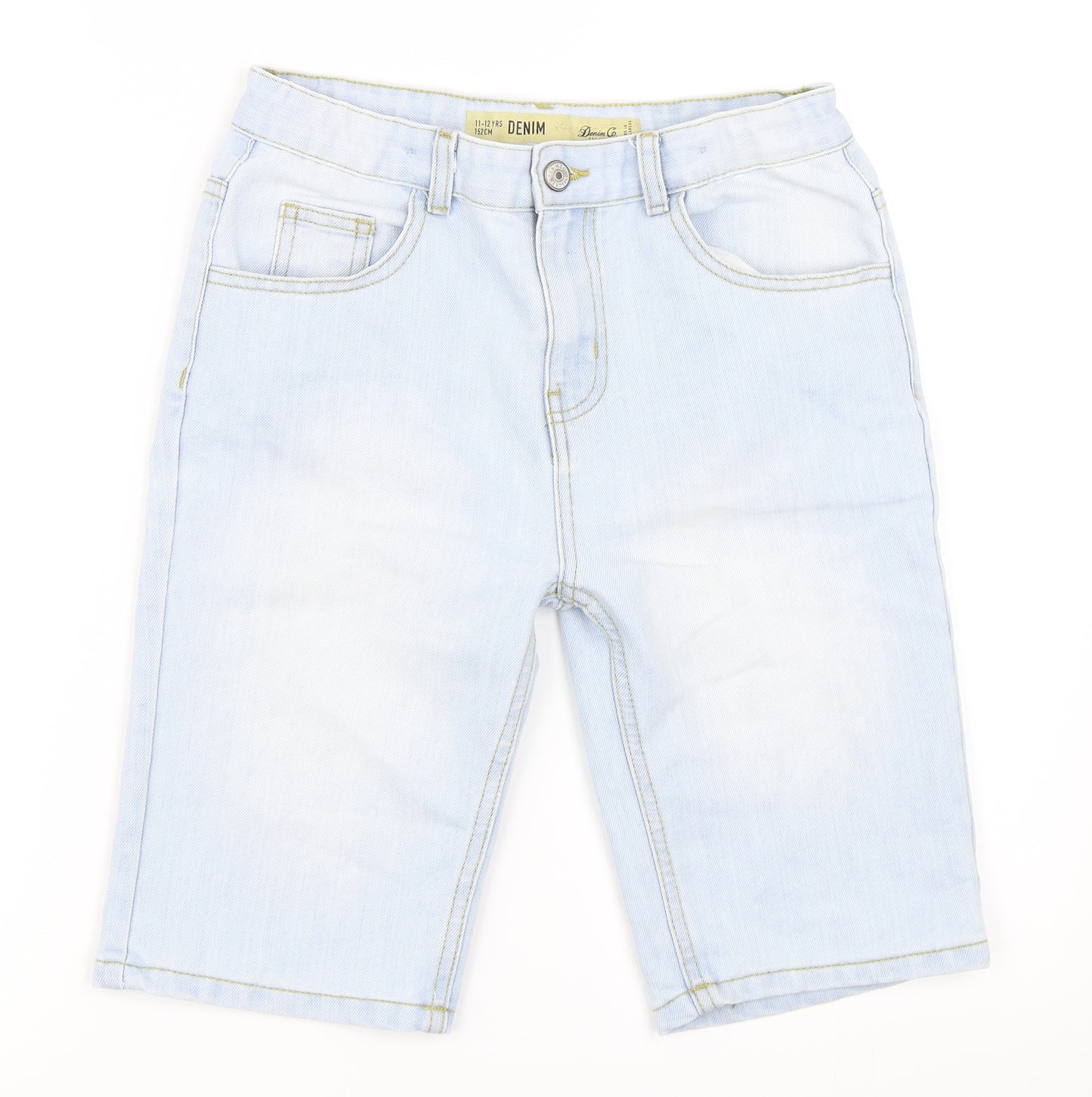Primark Boys Blue  Denim Bermuda Shorts Size 11-12 Years