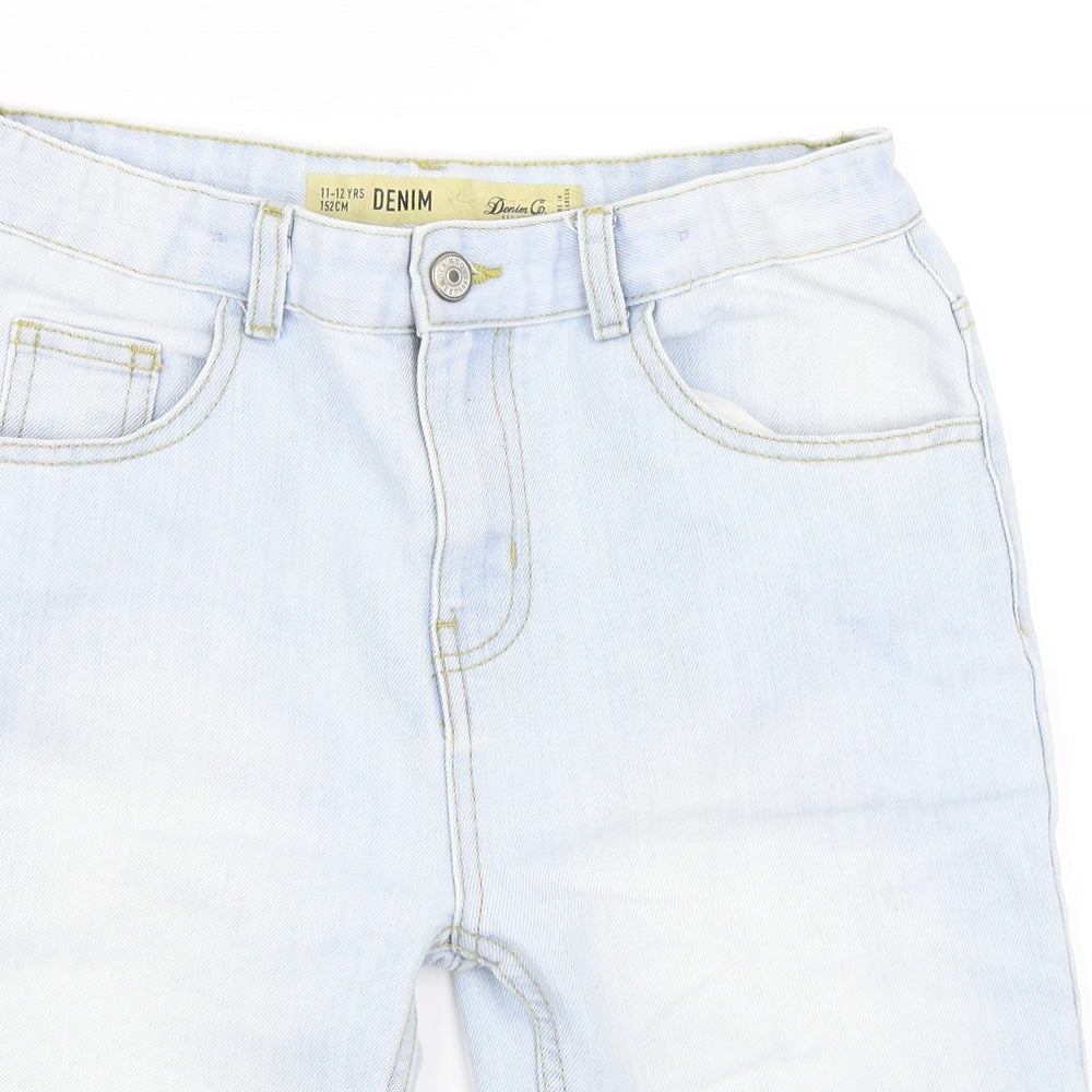Primark Boys Blue  Denim Bermuda Shorts Size 11-12 Years