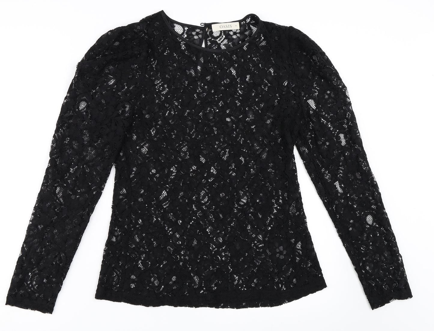 Oasis Womens Black   Basic Blouse Size M
