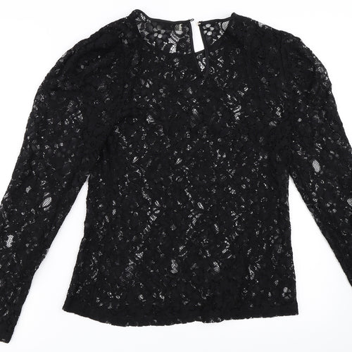 Oasis Womens Black   Basic Blouse Size M