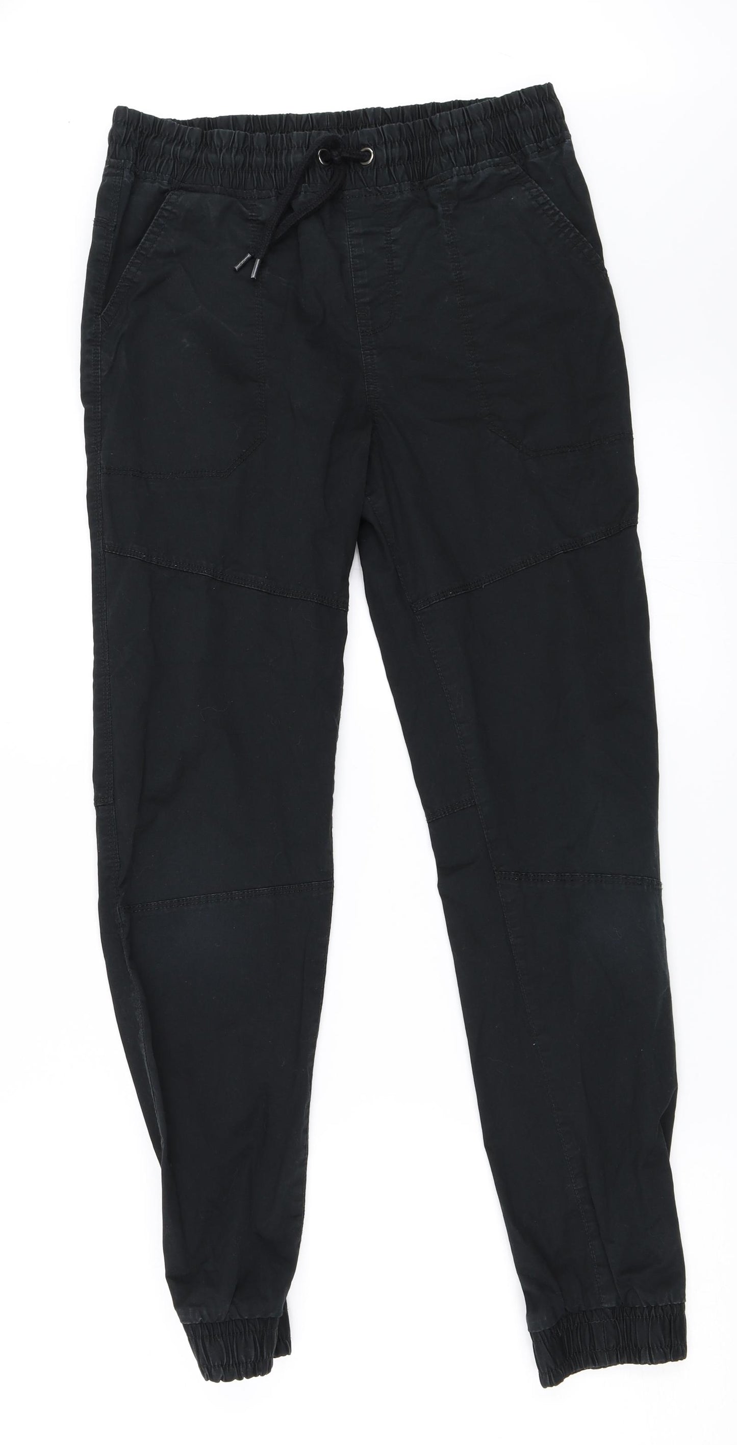 F&F Boys Black   Jogger Trousers Size 12-13 Years