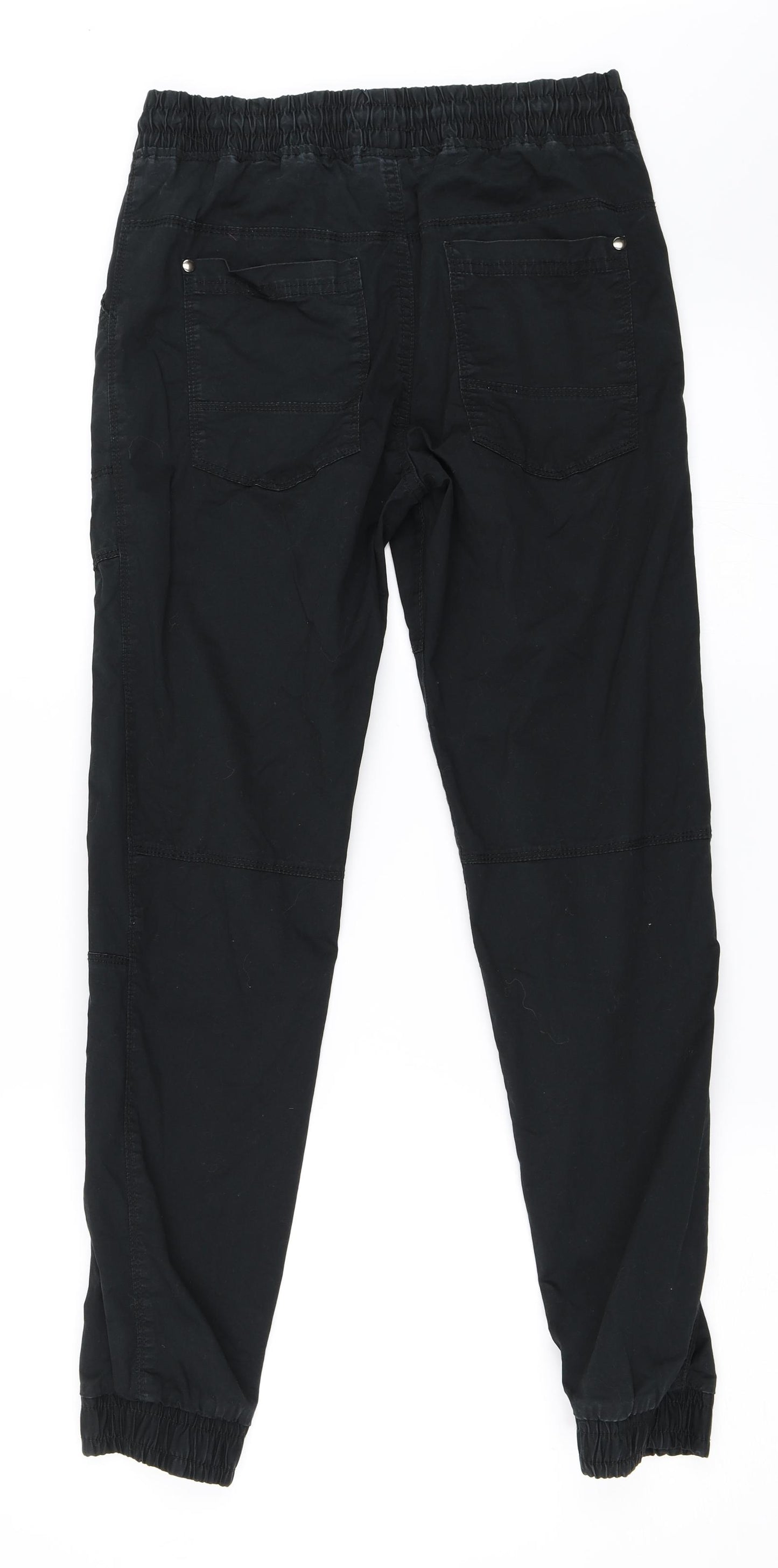 F&F Boys Black   Jogger Trousers Size 12-13 Years