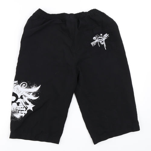 Urban Outlaws Boys Black   Bermuda Shorts Size 9-10 Years