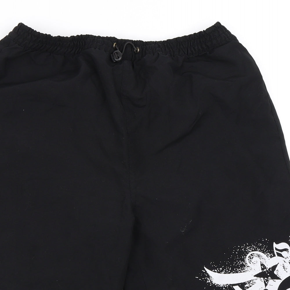 Urban Outlaws Boys Black   Bermuda Shorts Size 9-10 Years