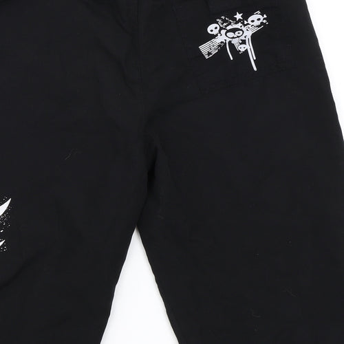 Urban Outlaws Boys Black   Bermuda Shorts Size 9-10 Years