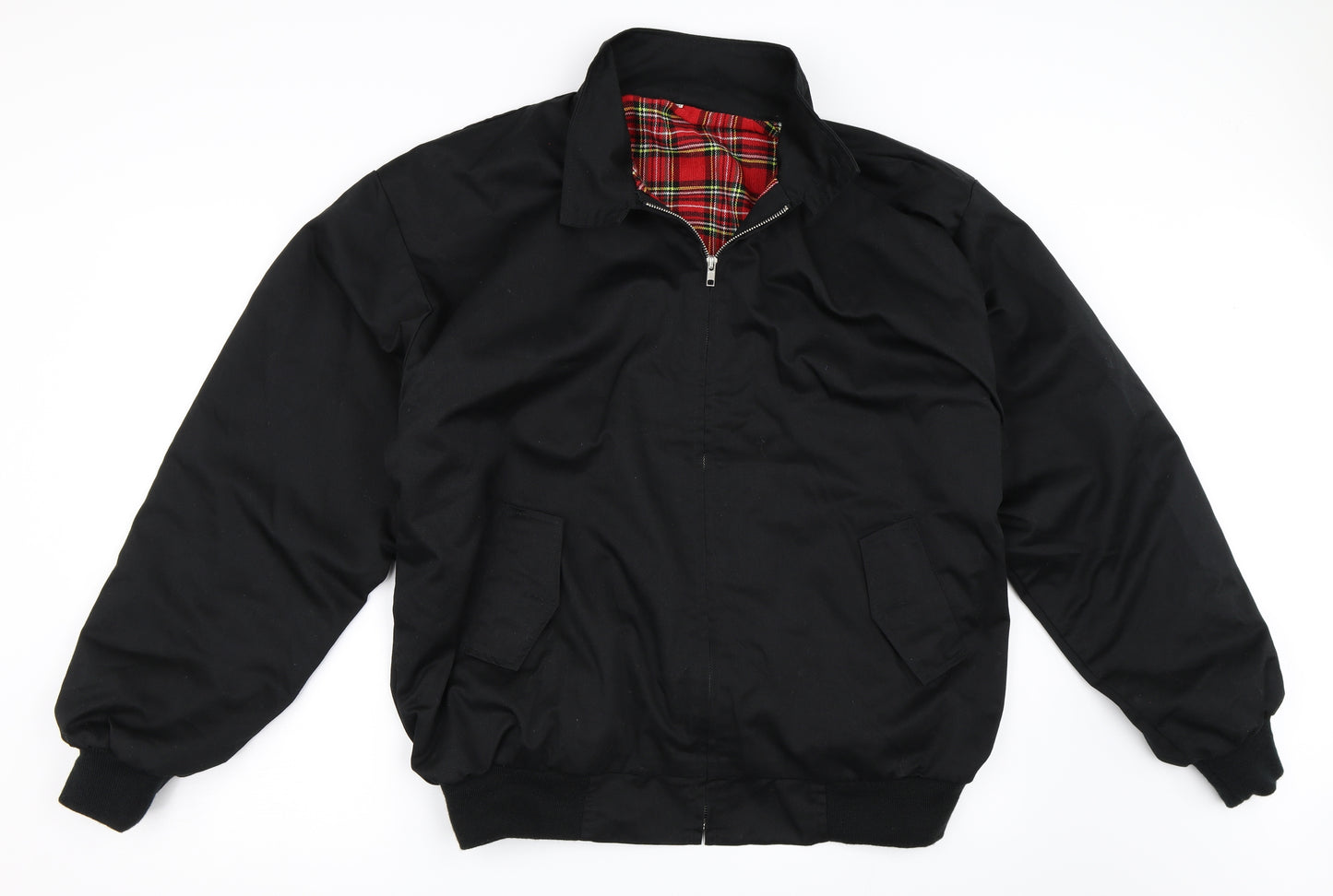 Preworn Mens Black   Bomber Jacket Coat Size 2XL