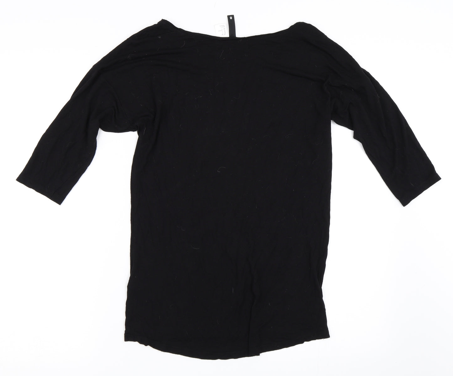H&M Womens Black   Basic T-Shirt Size 8