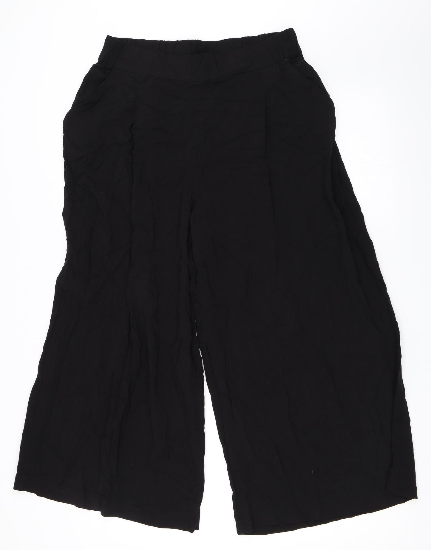 H&M Womens Black   Trousers  Size 16 L23 in - Culotte