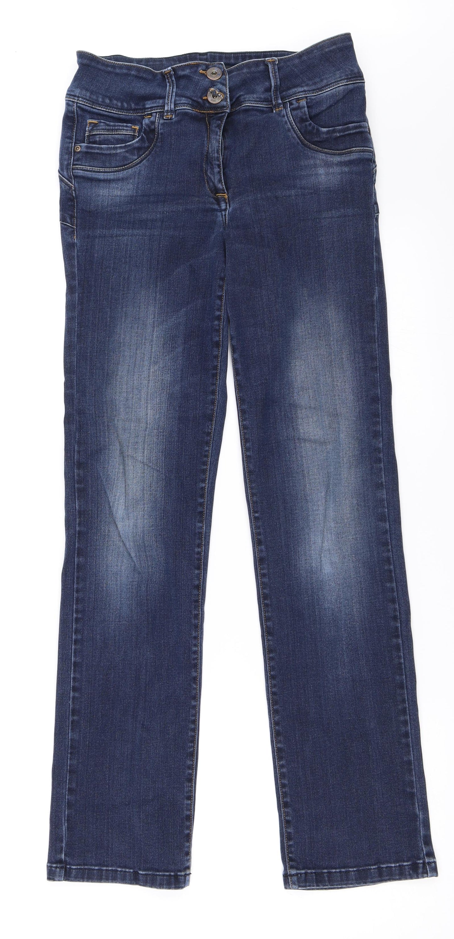 NEXT Womens Blue  Denim Straight Jeans Size 10 L29 in