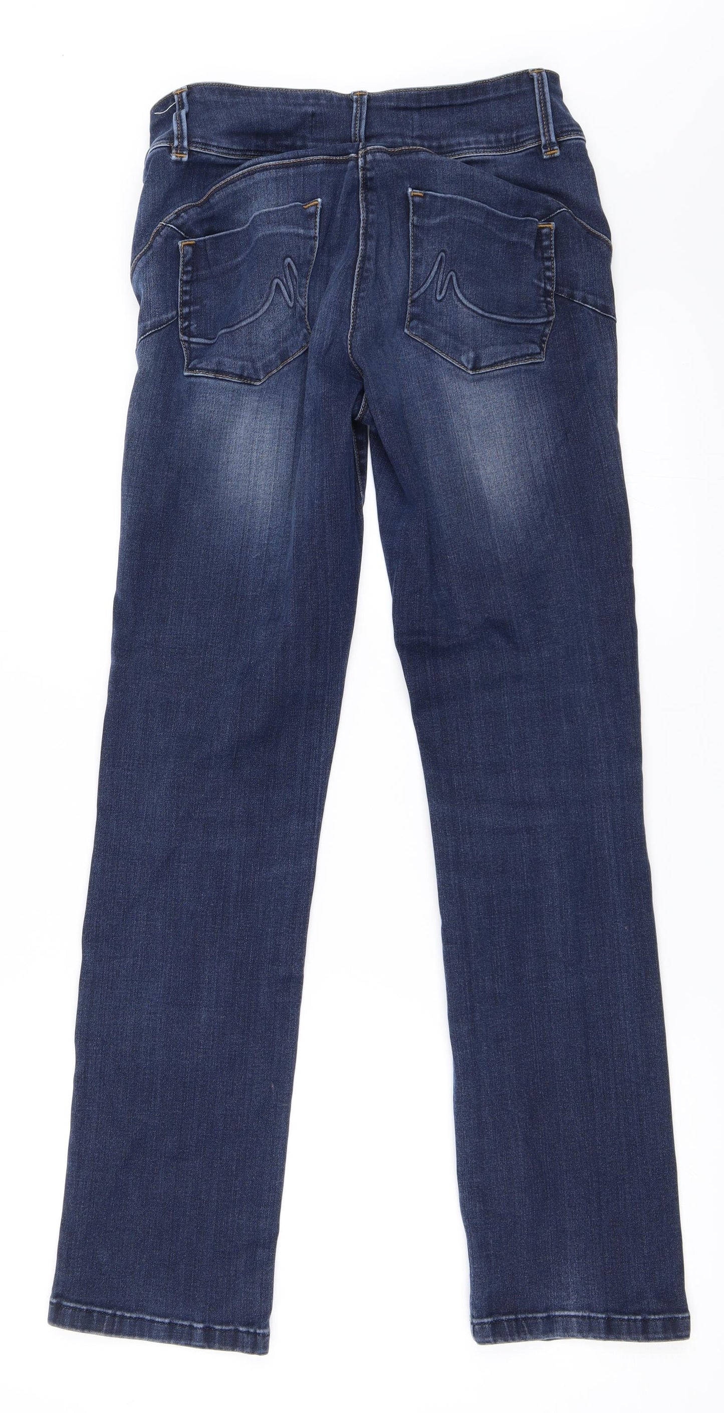 NEXT Womens Blue  Denim Straight Jeans Size 10 L29 in