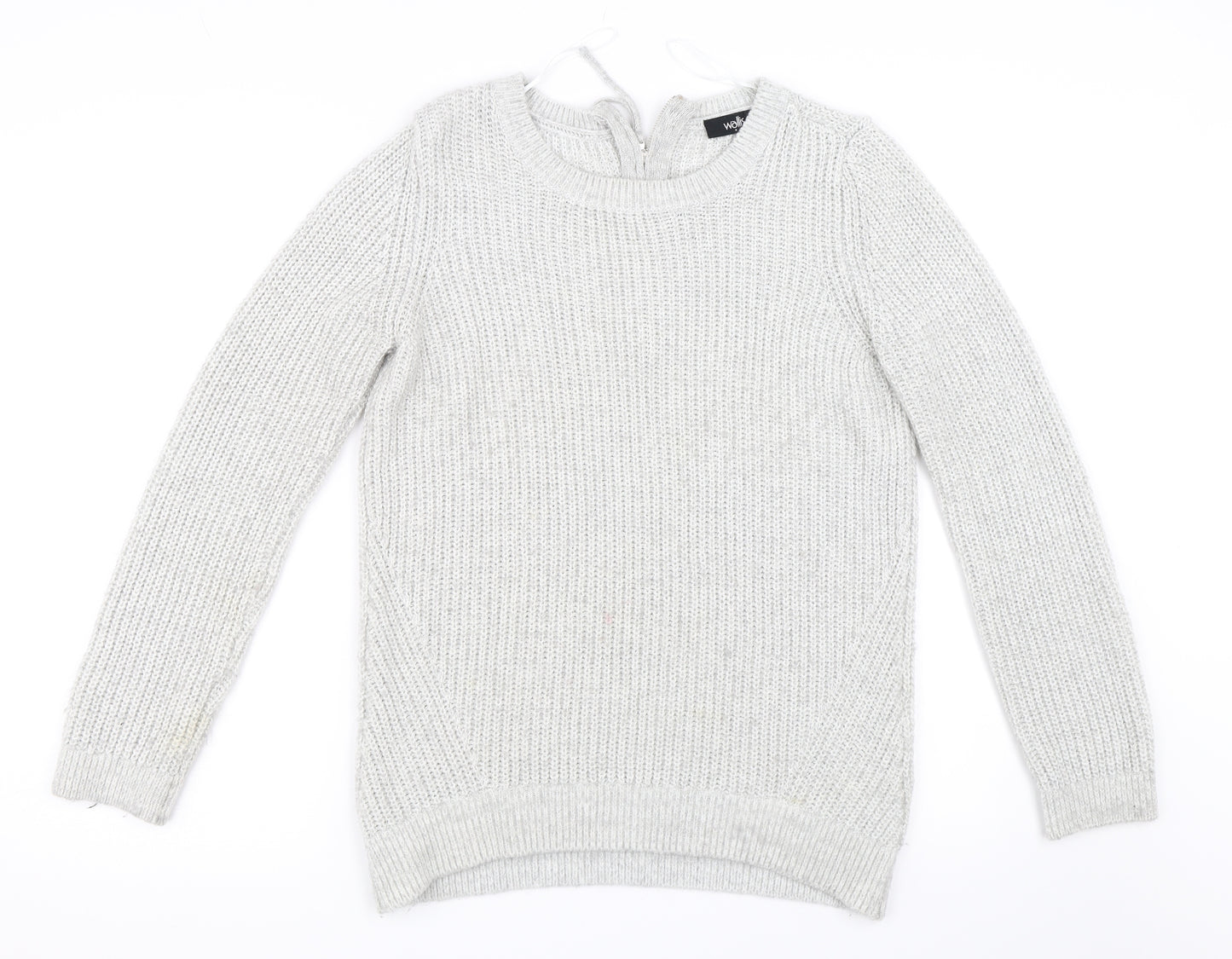 Wallis Womens Grey   Pullover Jumper Size S