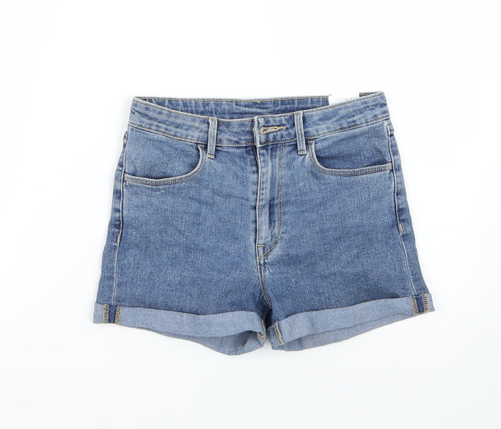 & denim Womens Blue Bermuda Shorts Size 4