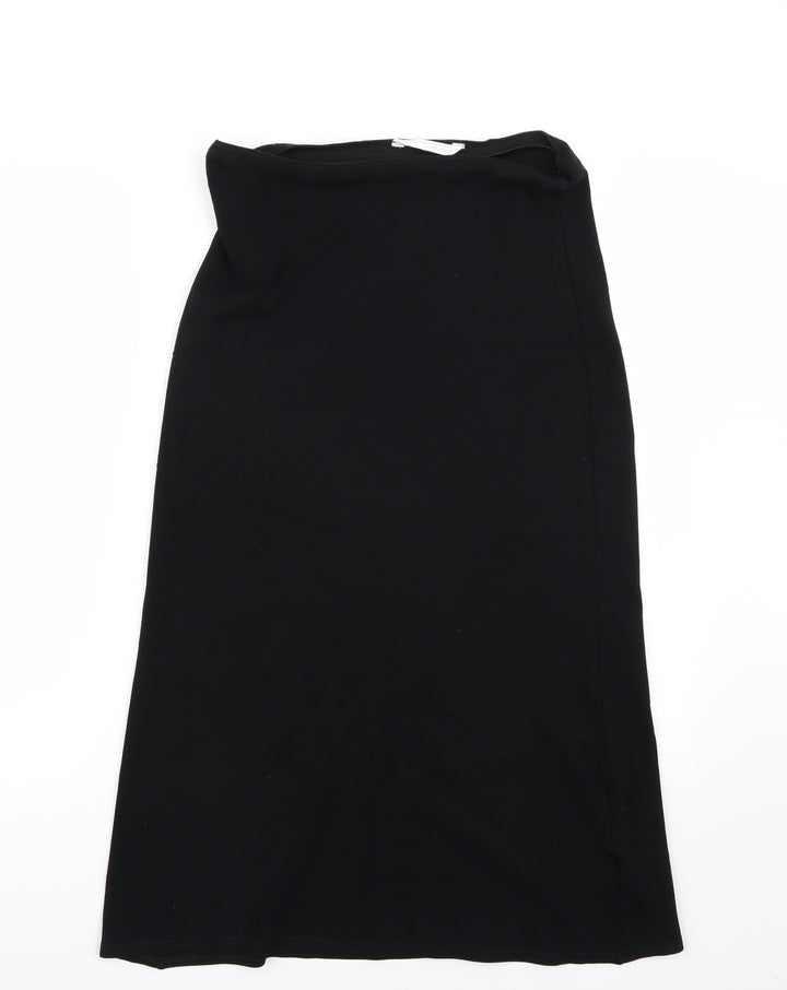AMARANTO Womens Black A-Line Skirt Size 8