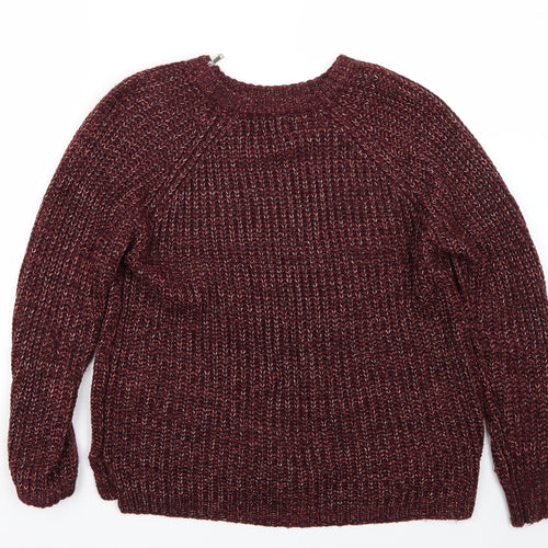 Papaya Womens Purple   Pullover Jumper Size M