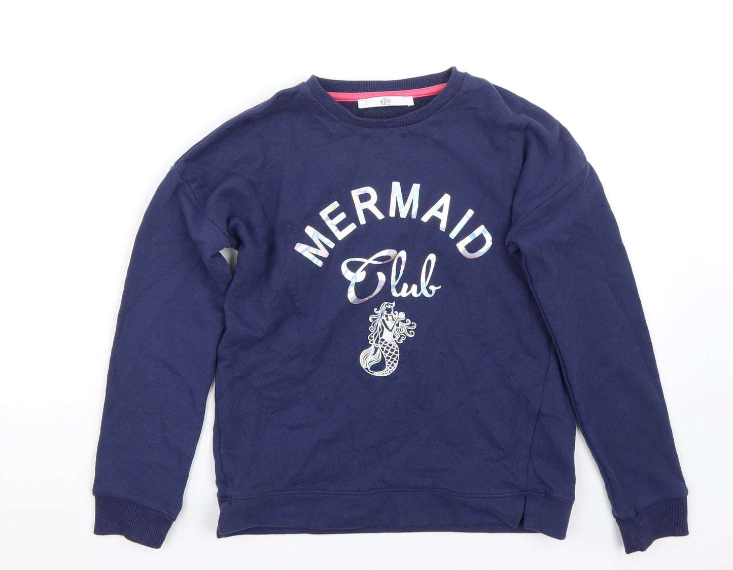 Marks and Spencer Girls Blue   Pullover Jumper Size 9-10 Years
