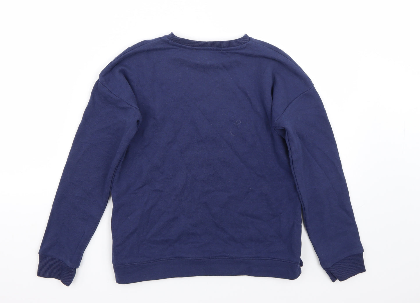 Marks and Spencer Girls Blue   Pullover Jumper Size 9-10 Years