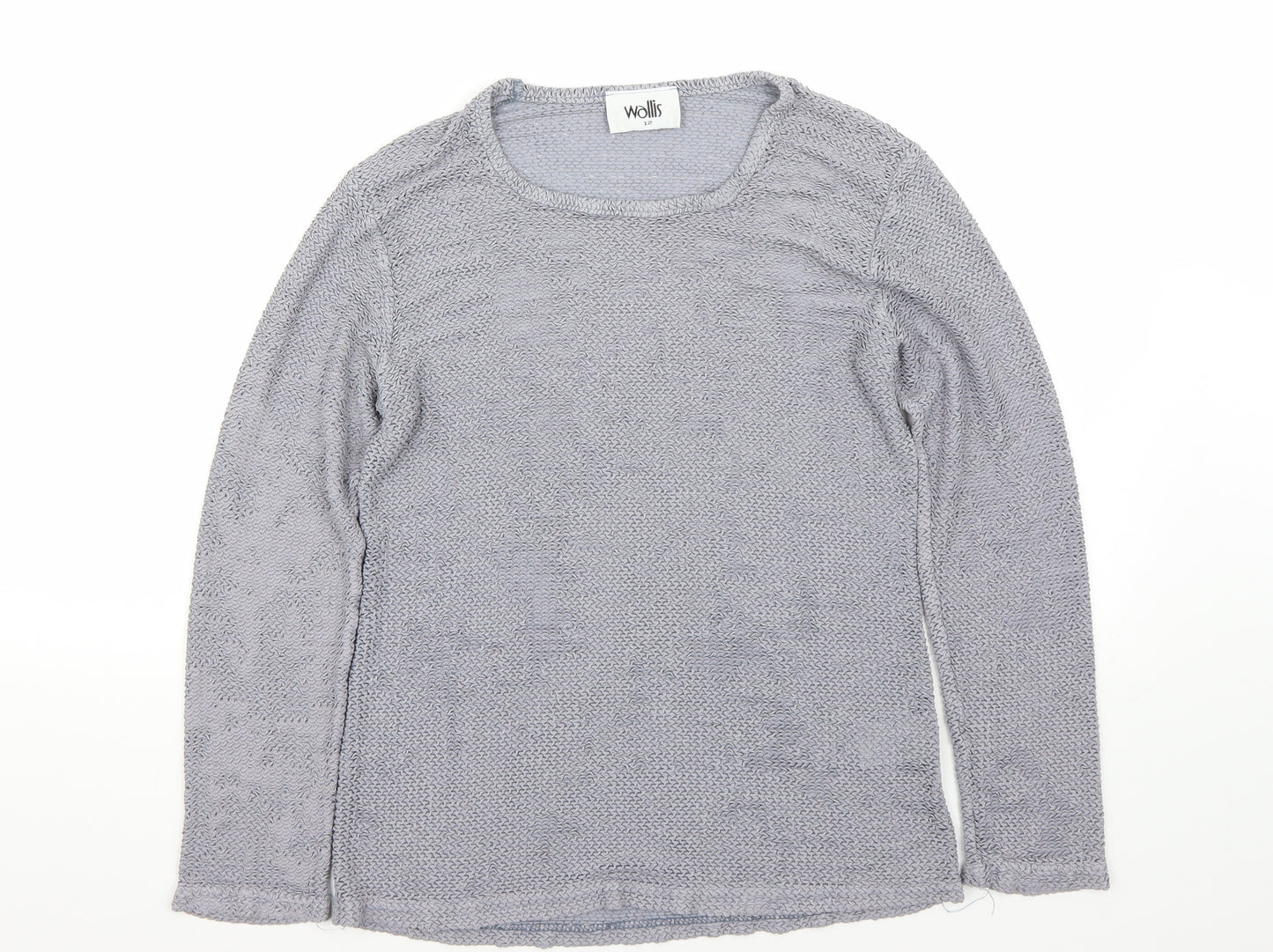 Wallis  Womens Grey   Basic T-Shirt Size 12