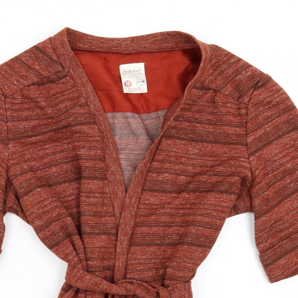 Marks and Spencer Womens Brown   Cardigan Jumper Size 18
