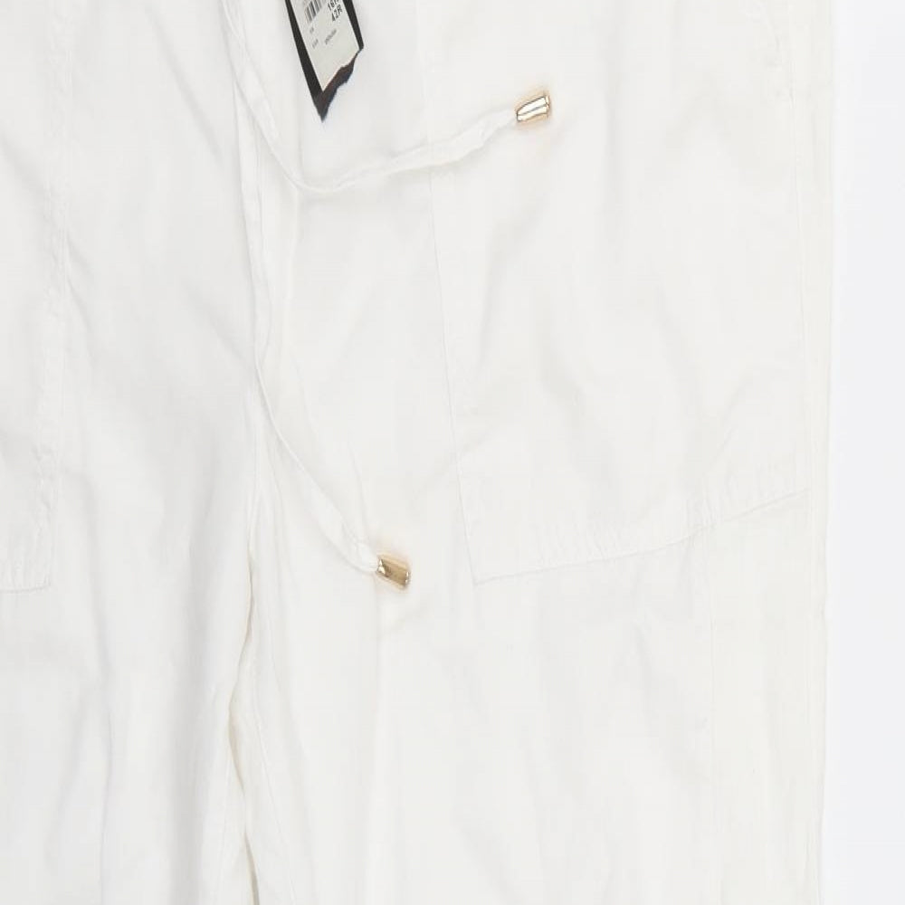 Riverisland Womens White   Trousers  Size 16 L28 in